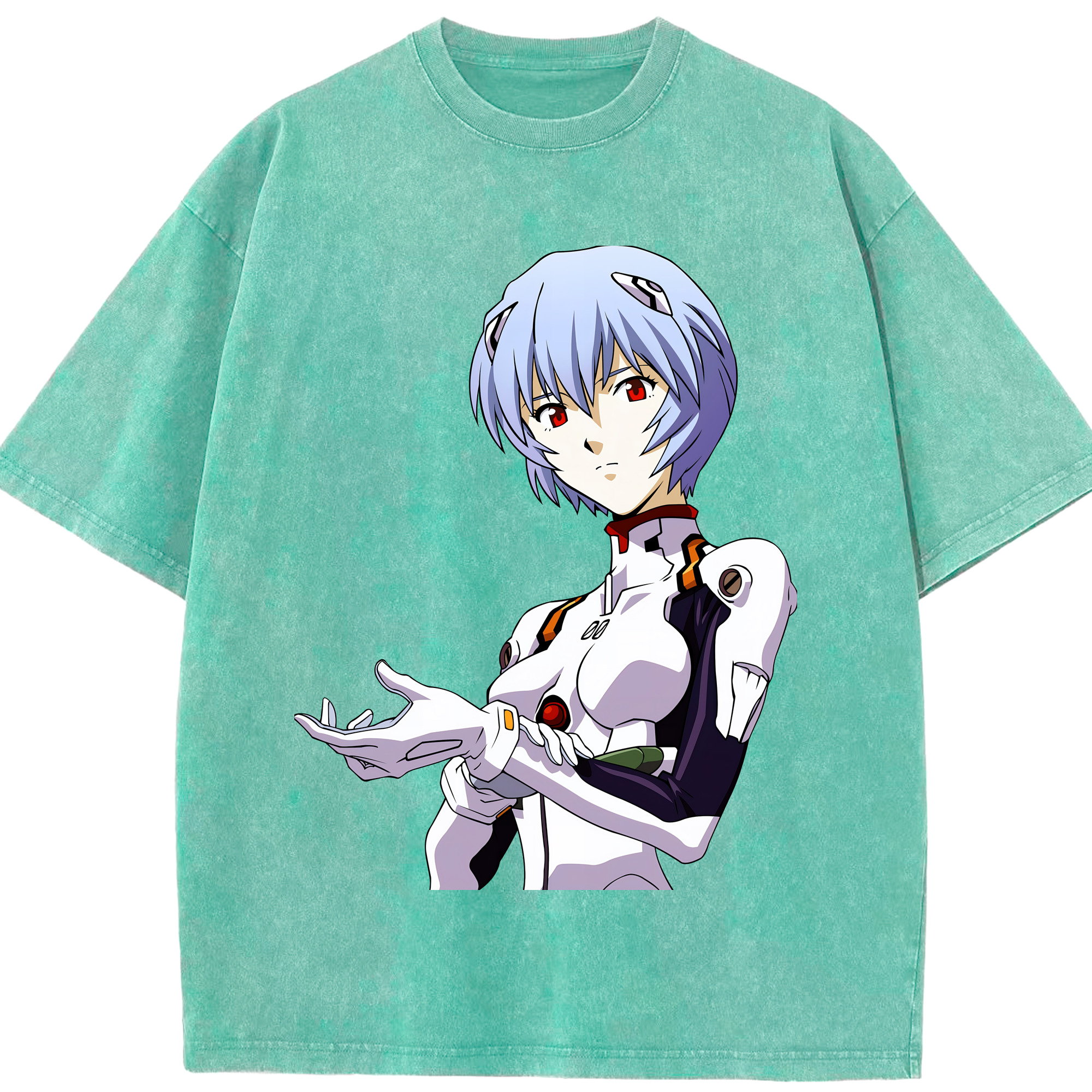 （画像用） EVA 新世紀エヴァンゲリオン 綿100% ヴィンテージ風 半袖Tシャツ（フロントプリント）
